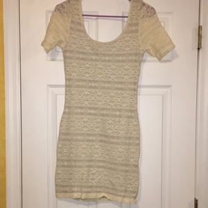 Abercrombie & Fitch cream lacy dress
